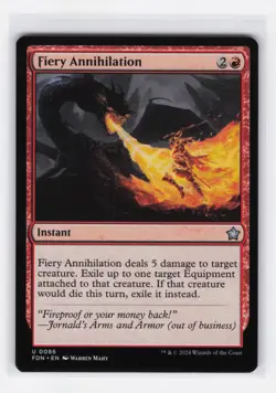 4x Fiery Annihilation U Foundations 86 NM - Image 1