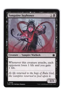 Sanguine Syphoner C Foundations 68 NM MTG Magic - Image 1
