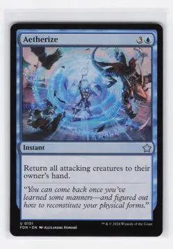 4x Aetherize U Foundations 151 NM MTG Magic - Image 1