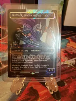 Shredder, Shadow Master (Surge Foil) - Borderless | Pixel - MTG Commander: TMNT - Image 2