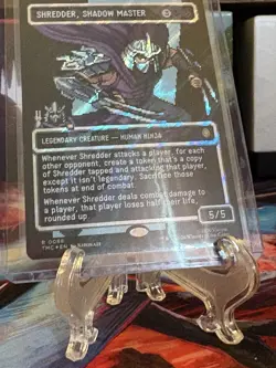 Shredder, Shadow Master (Surge Foil) - Borderless | Pixel - MTG Commander: TMNT - Image 4
