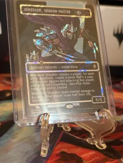Shredder, Shadow Master (Surge Foil) - Borderless | Pixel - MTG Commander: TMNT - Image 5