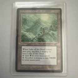 MTG Lake of the Dead Alliances 1996 Rare Land Reserved List MP/HP - Image 1