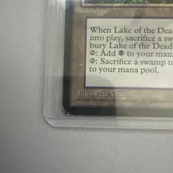 MTG Lake of the Dead Alliances 1996 Rare Land Reserved List MP/HP - Image 3
