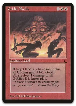 Goblin Shrine (NM) The Dark DRK Magic MTG - Image 1