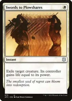 MTG Swords to Plowshares ** Forgotten Realms Commander ** English - Image 1