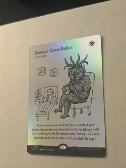 Demonic Consultation Foil Secret Lair Countdown Kit Magic The Gathering NM - Image 2