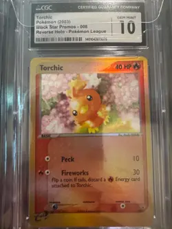 Pokemon TCG - 2003 Nintendo Black Star-, Torchic #008 - CGC 10 - Image 1