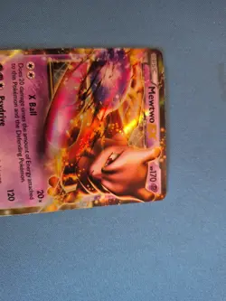 Pokemon TCG Mewtwo-EX Next Destinies 54/99 Holo Ultra Rare DAMAGED - Image 3