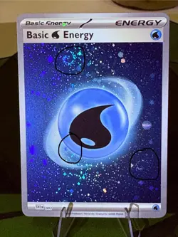 Pokemon 151 Water Energy 003 - 3 Swirls - Cosmos Holo NM/M - Image 1