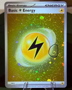 Pokemon 151 Lightning Energy 004 - 1 Swirl- Cosmos Holo NM/M - Image 1