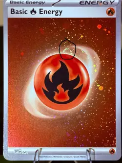 Pokemon 151 Fire Energy 002 - 1 Swirl - Cosmos Holo NM/M - Image 1