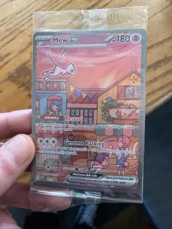 Pokemon TCG Mew EX 053 Scarlet & Violet Promo Holo(still in plastic) - Image 1