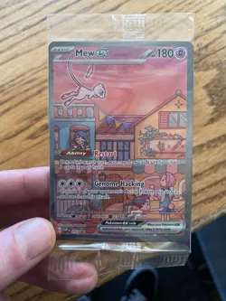 Pokemon TCG Mew EX 053 Scarlet & Violet Promo Holo(still in plastic) - Image 2