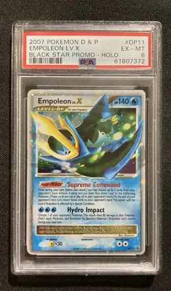 Pokemon 2007 Empoleon LV.X DP11 Diamond and Pearl Holo PSA 6 - Image 1