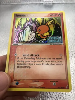 Torchic 66/100 STAMPED Crystal Guardians Reverse Holo Pokemon English TCG - Image 2