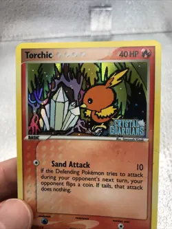 Torchic 66/100 STAMPED Crystal Guardians Reverse Holo Pokemon English TCG - Image 3