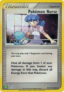 Pokemon Nurse (CLC) (Classic Collection) Trading Card Game Classic 023/034 NM - Image 1