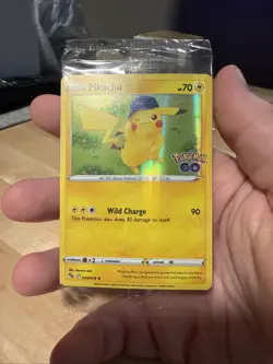 2022 Pokemon GO Pikachu Holo Promo Card 028/078 New Sealed - Image 1