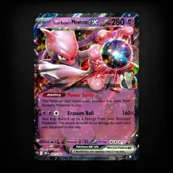Pokemon TCG SV10: Destined Rivals Team Rocket's Mewtwo ex #081/182 NM - Image 1