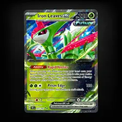 Pokemon TCG SV05: Temporal Forces Iron Leaves ex #025/162 NM - Image 1