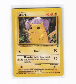 Pikachu 87/130 Base Set 2 | WOTC Vintage Pokemon Card LP - Image 1