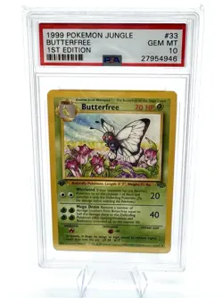 1999 POKEMON JUNGLE 1ST ED #33 BUTTERFREE PSA 10 - Image 1