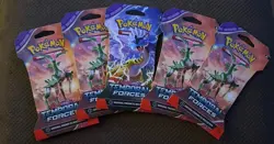 Pokemon Temporal Forces Factory Sealed Booster Packs 5 Packs - Image 1