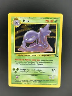 Pokemon TCG - Muk MP Holo 13/62 | Fossil - Image 1