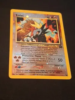 Pokemon TCG Entei Wizards Black Star Promos 34 Holo (SWIRL) Any 3 Free Ship - Image 2