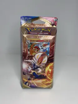 NEW Pokemon Sword and Shield TCG Theme Deck Featuring Cinderace Factory Sealed 820650806599 - Image 1