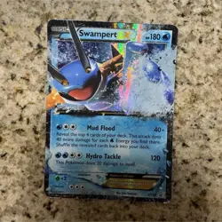 Pokemon Swampert EX Ultra Rare Holo Promo XY55 XY 180 HP 120 Attack - Image 1