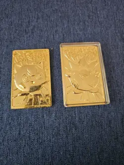 Pokemon 1999 23-karat Gold-Plated Burger King Togepi And Jigglypuff Limited Ed. - Image 1