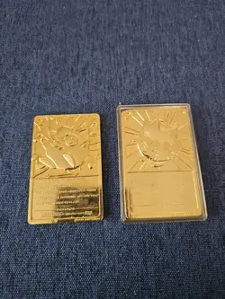 Pokemon 1999 23-karat Gold-Plated Burger King Togepi And Jigglypuff Limited Ed. - Image 2