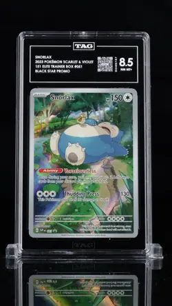 TAG 8.5 POKEMON SNORLAX 051 MEW-151 ETB PROMO PSA BGS - Image 1
