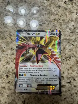 Pokemon Ho-Oh EX Full Art Ultra Rare Holo 92/122 Breakpoint 180 HP 130 Attack - Image 1