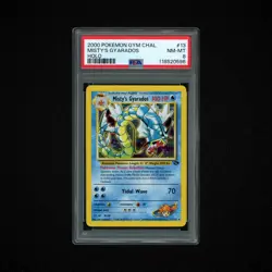 2000 POKEMON GYM CHALLENGE MISTY'S GYARADOS HOLO #13 PSA 8! - Image 1