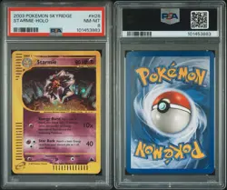 2003 Pokemon Starmie Skyridge Holo Rare #H28 PSA 8 POP 131 WITH SWIRL - Image 3