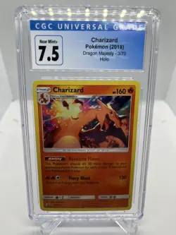 🔥 Pokemon Charizard Holo 2018 Dragon Majesty 3/70 Graded CGC 7.5 🔥 - Image 1