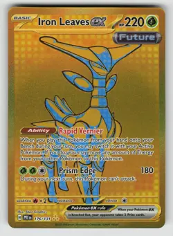 Iron Leaves ex 176/131 Hyper Rare Prismatic Evolutions Pokemon NM - Image 1