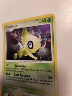 Celebi (7/123), Pokemon Diamond & Pearl Mysterious Treasures, Holo Rare NM - Image 2