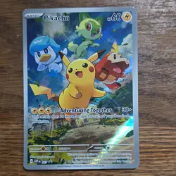 Pokemon Pikachu Promo 027 Sv: Scarlet & Violet Holo 60 HP Stamped TCG - Image 1