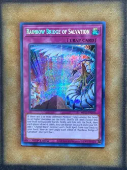 Yugioh Rainbow Bridge of Salvation MP22-EN270 Secret Rare 1st Ed LP - Image 1