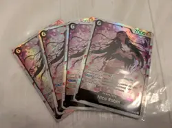 (x4) One Piece TCG Nico Robin OP12-087 SR NM Legacy of the Master PLAYSET - Image 1