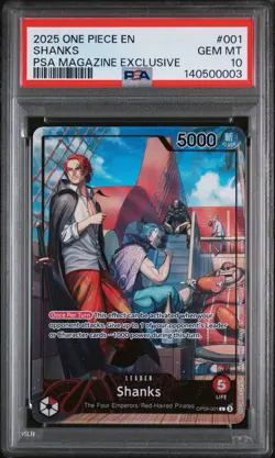 2025 One Piece EN Shanks PSA Promo PSA 10 - Image 1