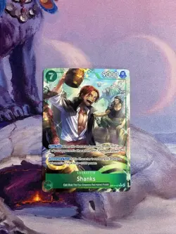 One Piece CCG Shanks OP14-027 Alt Art R The Azure Sea's Seven English - Image 1