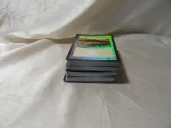 MTG MAGIC THE GATHERING DECKMASTER LOT OF 75+ FOIL CARDS PLAINS SWAMP ISLAND ETC - Image 2