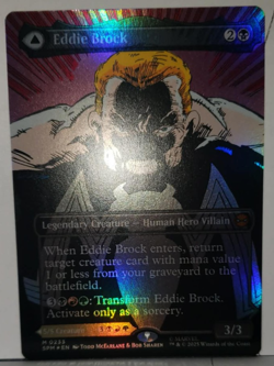Magic The Gathering FOIL Eddie Brock #233 (Borderless), Marvel's Spider-Man - Image 4