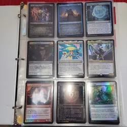 7 Pages of FOILS MTG Cards Collection in Binder. And 1,000+ Random Magic Cards - Image 2