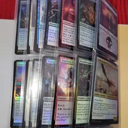 7 Pages of FOILS MTG Cards Collection in Binder. And 1,000+ Random Magic Cards - Image 5